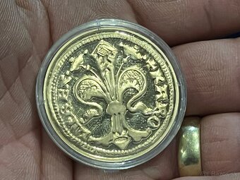 Predám 5x pozlátené a postriebrené mince na foto. - 6