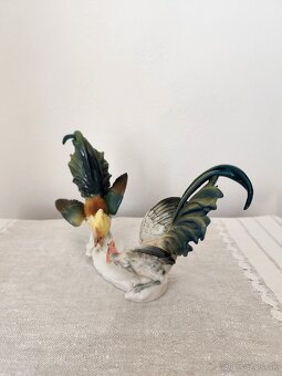 Ens Volkstedt vtáčiky kohúti porcelánová soška 30 cm - 6