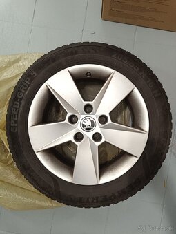 Originál Škoda R16 elektróny 5x112 + Zimné gumy 205/55 - 6