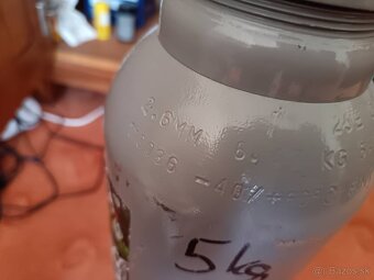 Co2 flaša 5l + Aquario reduktor BLUE s ihlovým ventilom a no - 6
