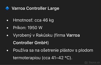 Nový prístroj Varroa Controller na preliečenie klieštika - 6