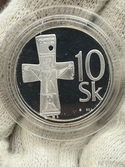 10 sk 1993 Ag 925 číslovaná NBS minca - 6