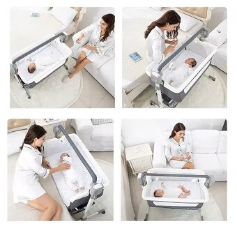 ⭐DETSKÁ POSTIEĽKA S FUNKCIOU AUTOMATICKÉHO HOJDANIA⭐ - 6