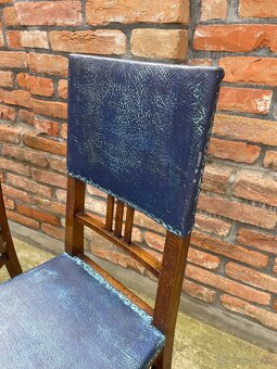 Retro drevené stoličky – 2 ks (vintage štýl) - 6