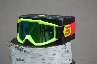 SHOT žltá neon CARBON Kevlar, prilba okuliare - 6
