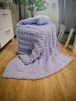 Puffy deka - lila - 180 x 100 cm - 6