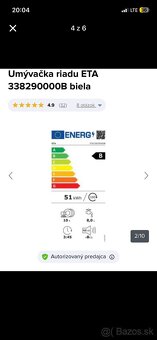 Umývačka riadu ETA - 6