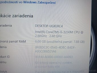 predám Dell Latitude e5530 / Intel core i5 / 8gb ram / ssd - 6