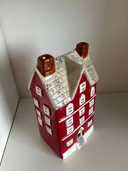 Keramický domček červeno-šedý - 6