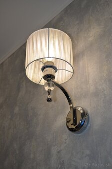 Luster visiaci čierny, biely, guľový - 6