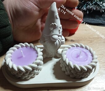 Sviečky dekorácia - 6