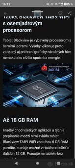 Predám takmer nový tablet Blackview 11 "blue - 6