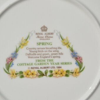 kompletná sada - 4 porcelánové taniere 4 ročné obdobia - 6