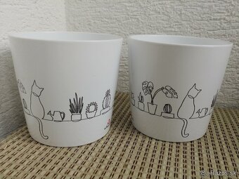 Keramické kvetináče, dva druhy - 6