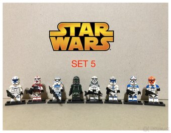 Rôzne figúrky Star Wars 2 (8ks) typ lego - nové - 6
