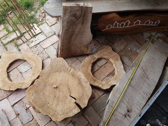 Orechové fošne a pláty kmeňa na výrobu epoxidového nábytku - 6