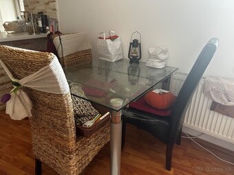 Sklenený rozkladací stôl - 6