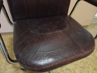 Kancelárska Stolička - kožená - 6