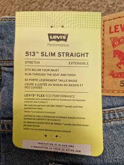 Pánské džíny Levi's 513 Slim W33/L32=43/107cm p168 - 6
