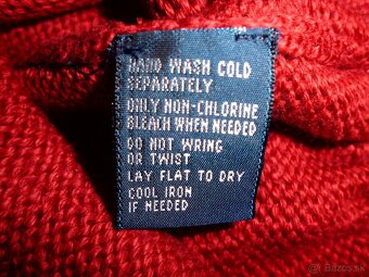 Ralph Lauren pánsky sveter tmavo červený 2XL - 6