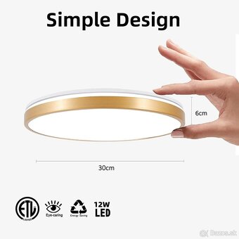 Horevo LED RGB stropné svietidlo 30 cm s Bluetooth reprodukt - 6