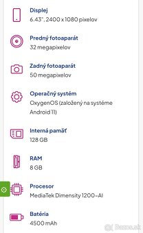 OnePlus Nord2 5G 8GB/128GB ( ako NOVÝ ) - 6