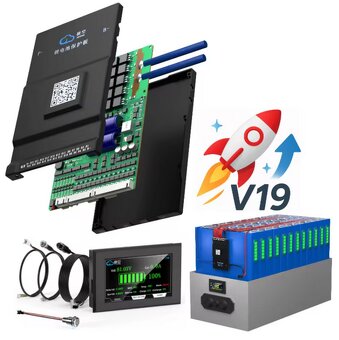 JK BMS Bms 200A + 2A Active Balance-24V-48V - 6