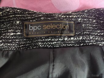 Krátky kabátik prešívaný striebornou niťou - veľ. 40 - 6