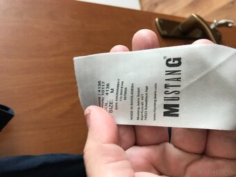 MUSTANG originál tmavomodré pánske tricko L/XL - 6