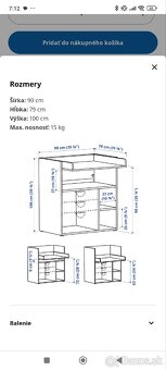 Prebaľovaci pult IKEA - 6