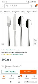 Nová Villeroy & Boch Victor príborová sada 30ks - 6