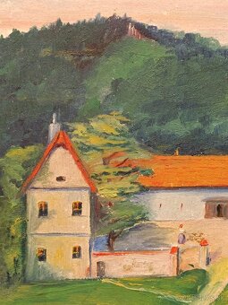 Obraz F. Plas, Statek, olej na plátně 68x98 - 6