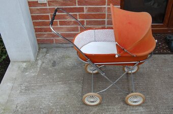Detský retro kočík pre bábiky. - 6