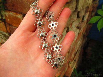 Starý dámsky strieborný náramok, Ag 900 - 6