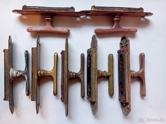 Staré mosadzné okenné kľučky - 6