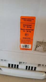 Autosedačka Romer 15-36 kg top stav - 6