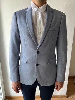 Oblekové sako Burton London – Slim Fit, veľkosť 48 modré - 6