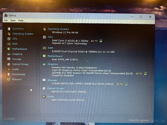 Acer Aspire E1 red s i3,8gb ram,SSD,Amd 8670m,HD lcd - 6
