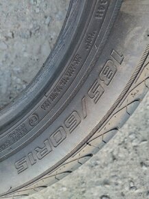 Predám veľmi zachovalé letné pneumatiky 185/60 R 15 - 6