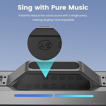 Sounarc K1 je karaoke boombox na rodinnú párty 300W - 6