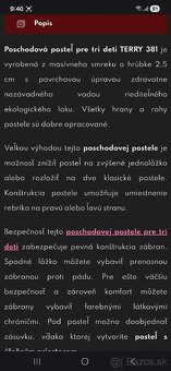 Poschodová posteľ 140 Terry Masív - 6