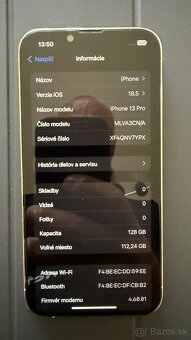 Predám Iphon 13 pro 128GB - 6