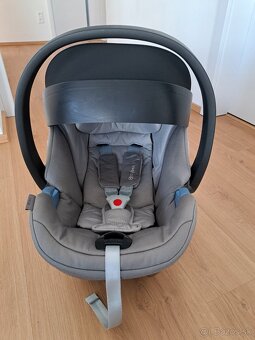 Cybex Aton 5 Soho Grey s isofix základňou, vložka vlnienka - 6