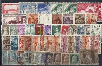 Známky, zbierka, Saar, Memel, Wurttemberg, Rheiland-Pfalz - 6