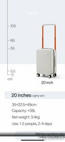 Palubný kufor MIxI Carry On 20” 35x22,5x49 - 6