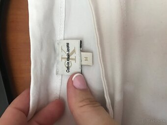 CALVIN KLEIN originál smotanove damske tricko S/M - 6