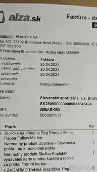 Detská stolička Peg Perego Prima Pappa Follow Me Ice. - 6
