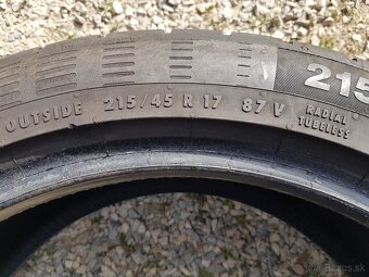 215/45 r17 letné pneumatiky 4ks Continental - 6