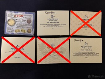 Mincové kartičky - coincards - Slovensko - takmer komplet - 6