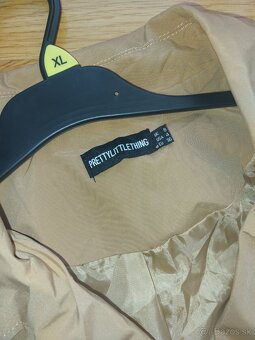 Hnedý trench coat × S - 6
